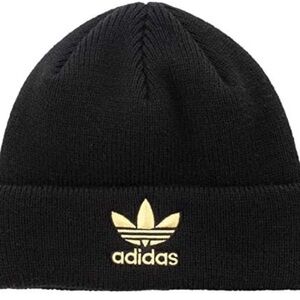 Adidas Black and Gold Beanie